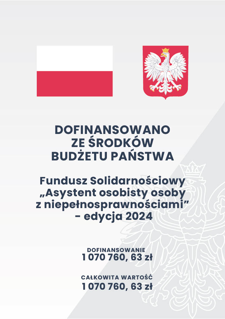 ASYSTENT OSOBISTY OSOBY Z NIEPEŁNOSPRAWNOŚCIAMI − EDYCJA 2024